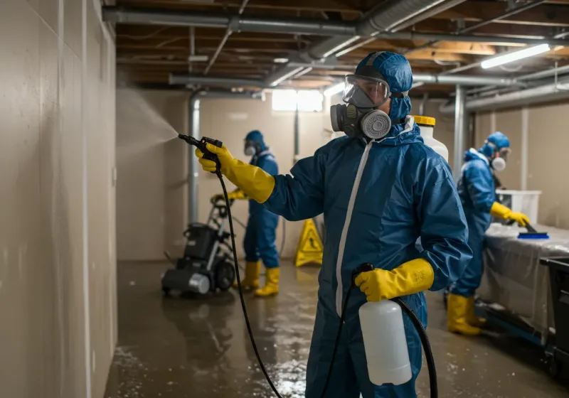 Basement Sanitization and Antimicrobial Treatment process in Florence, AZ