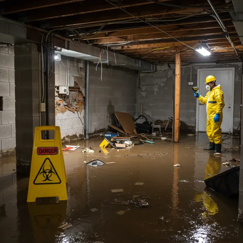 Flooded Basement Electrical Hazard in Florence, AZ Property